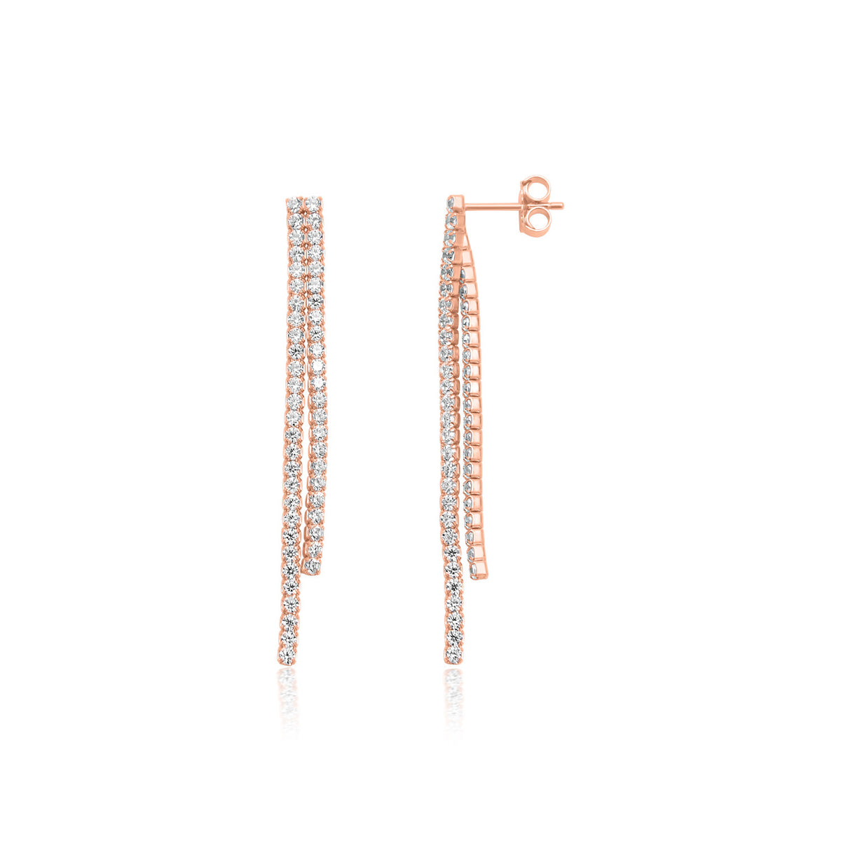 Carys Earrings - ציפוי זהב אדום 14K