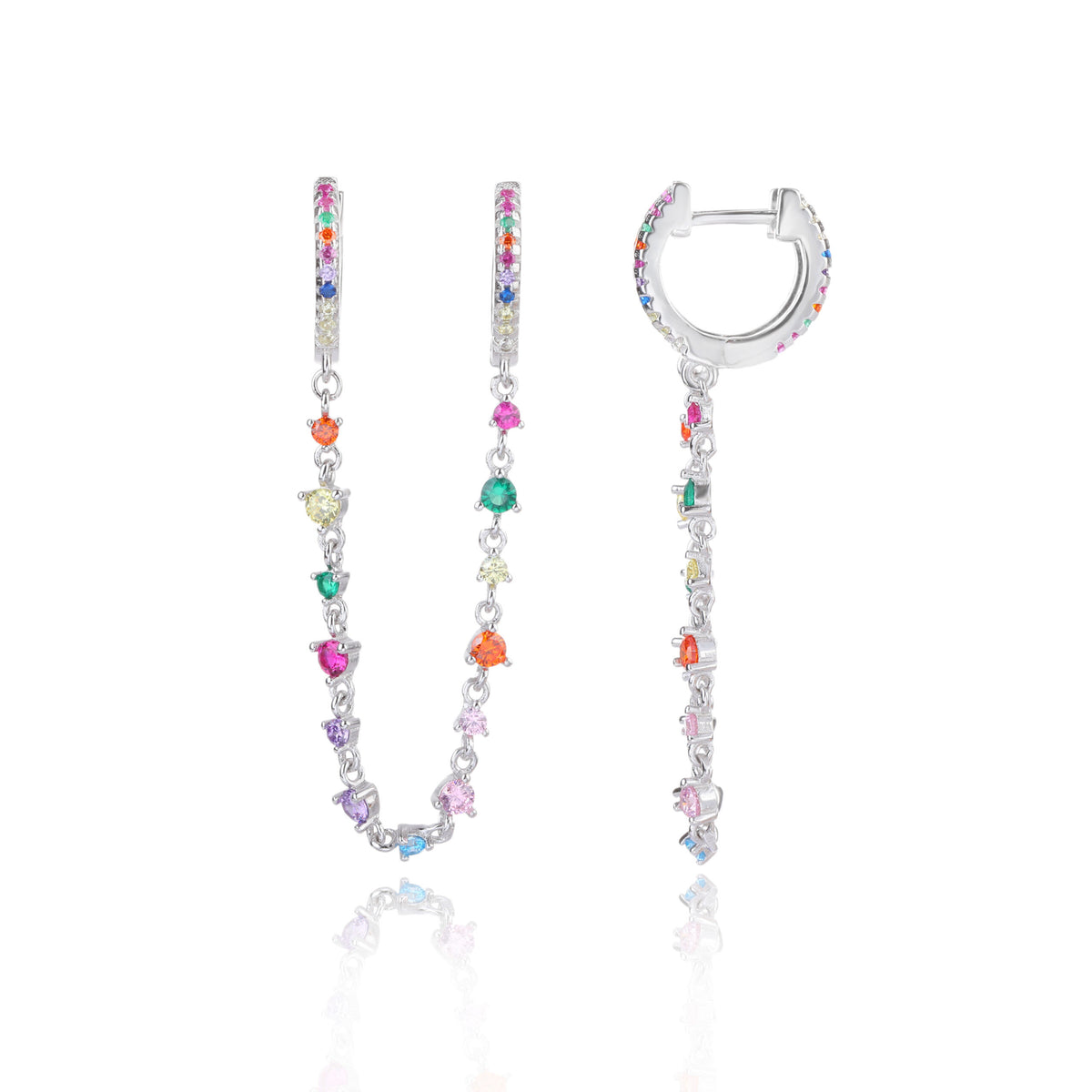 Gaia Earrings - כסף אמיתי 925