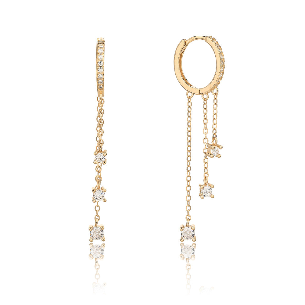 Dalia Earrings - ציפוי זהב 14K