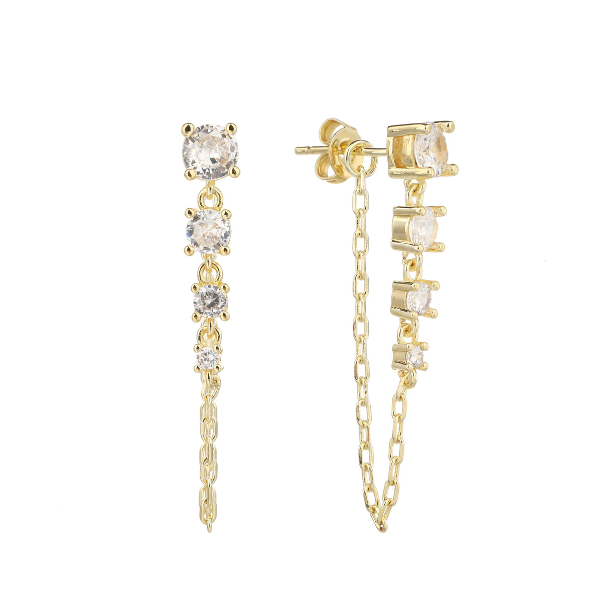 Yuna Earrings - ציפוי זהב 14K