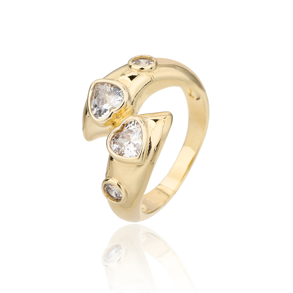 Avery Ring - ציפוי זהב 14K