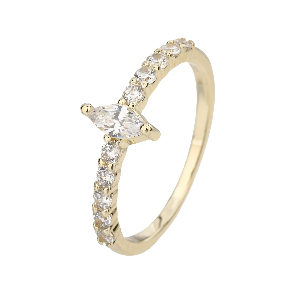 Paris Ring - ציפוי זהב 14K