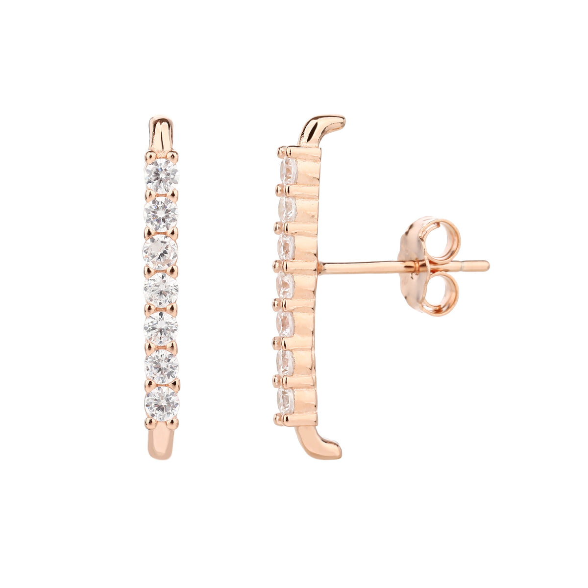 Opal Earrings - ציפוי זהב אדום 14K