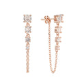 Yuna Earrings - ציפוי זהב אדום 14K