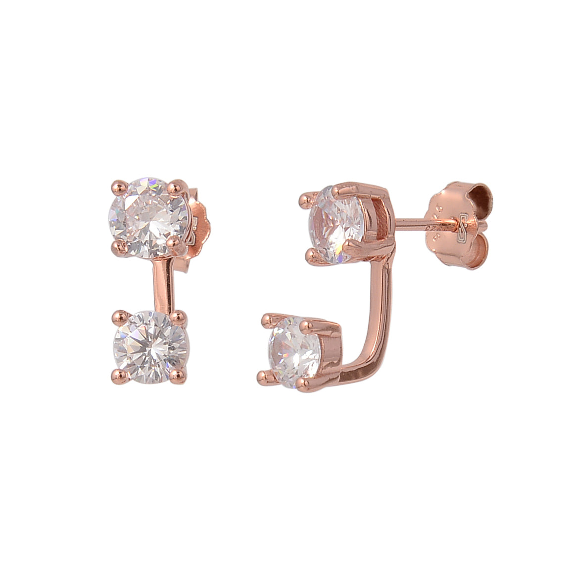 Zia Earrings - ציפוי זהב אדום 14K