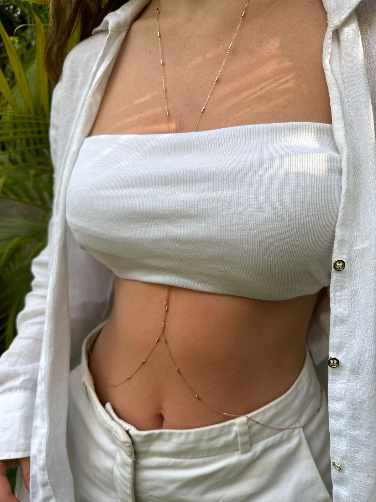 Eve Belly Chain - ציפוי זהב אדום 14K
