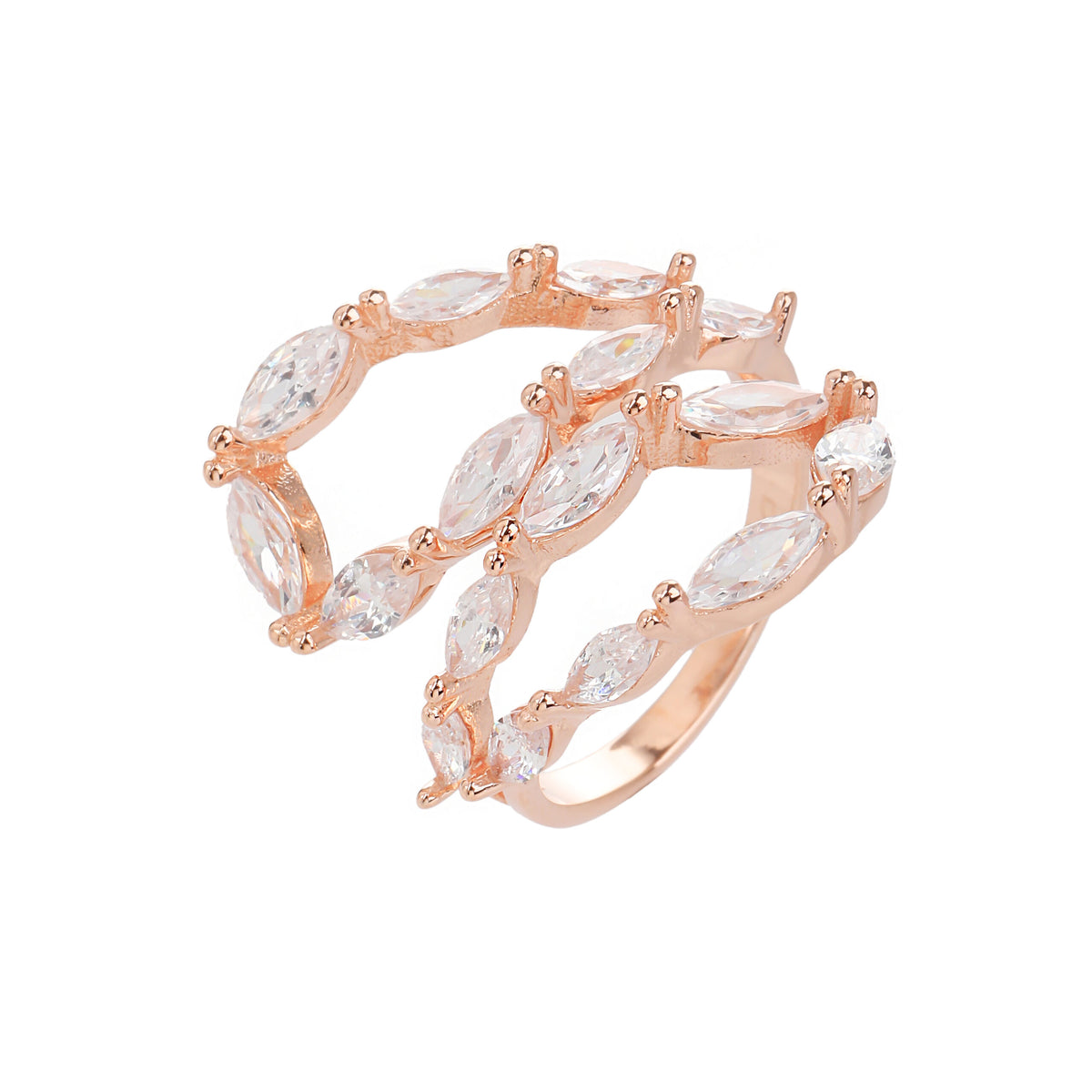 Talia Ring - ציפוי זהב אדום 14K