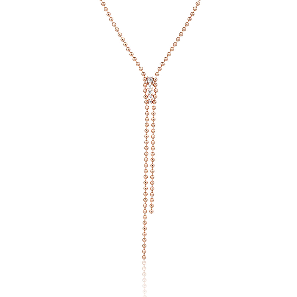 Faye Necklace - ציפוי זהב אדום 14K