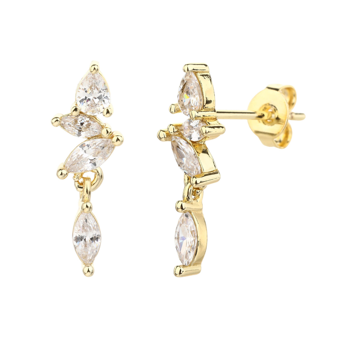 Tess Earrings - ציפוי זהב 14K