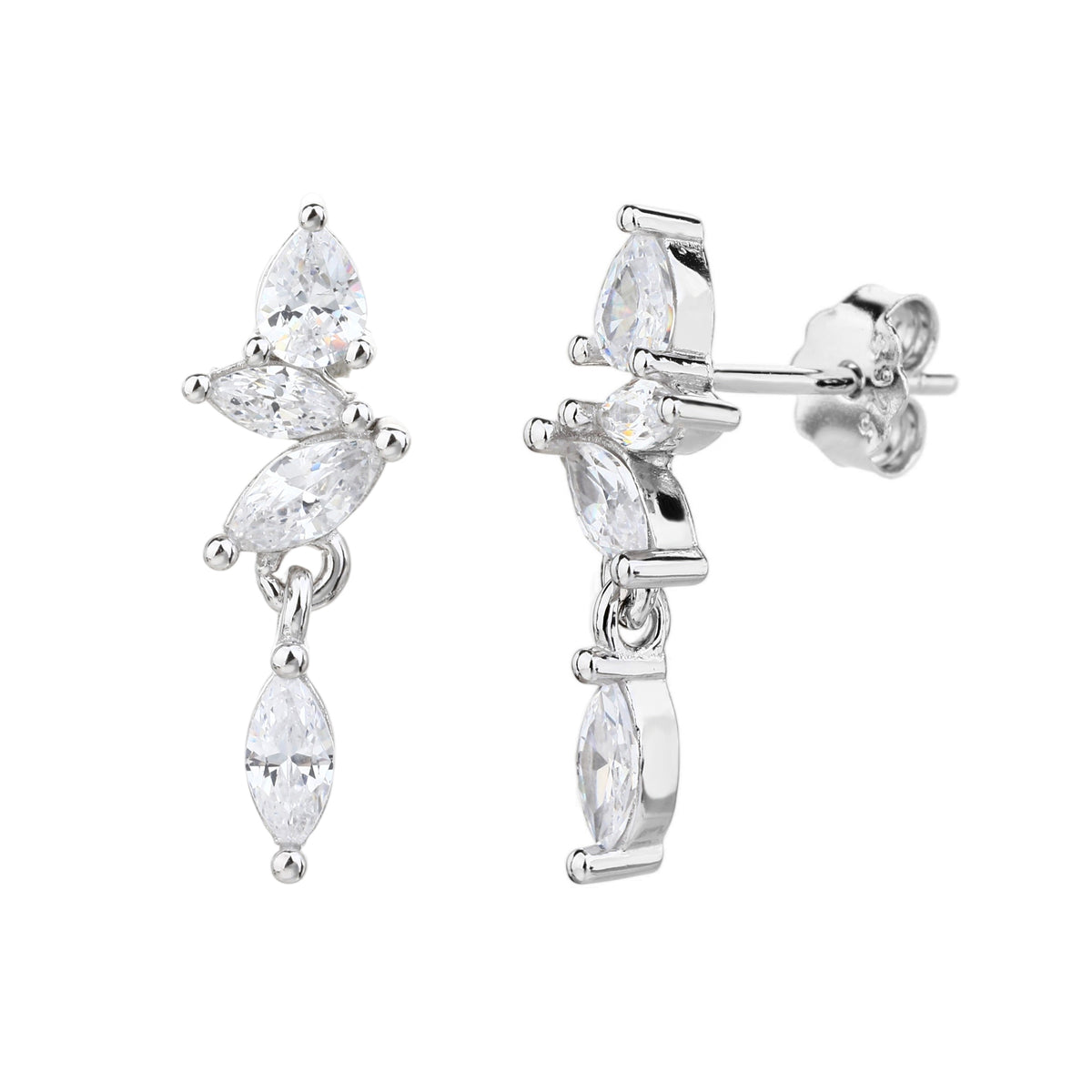 Tess Earrings - כסף אמיתי 925