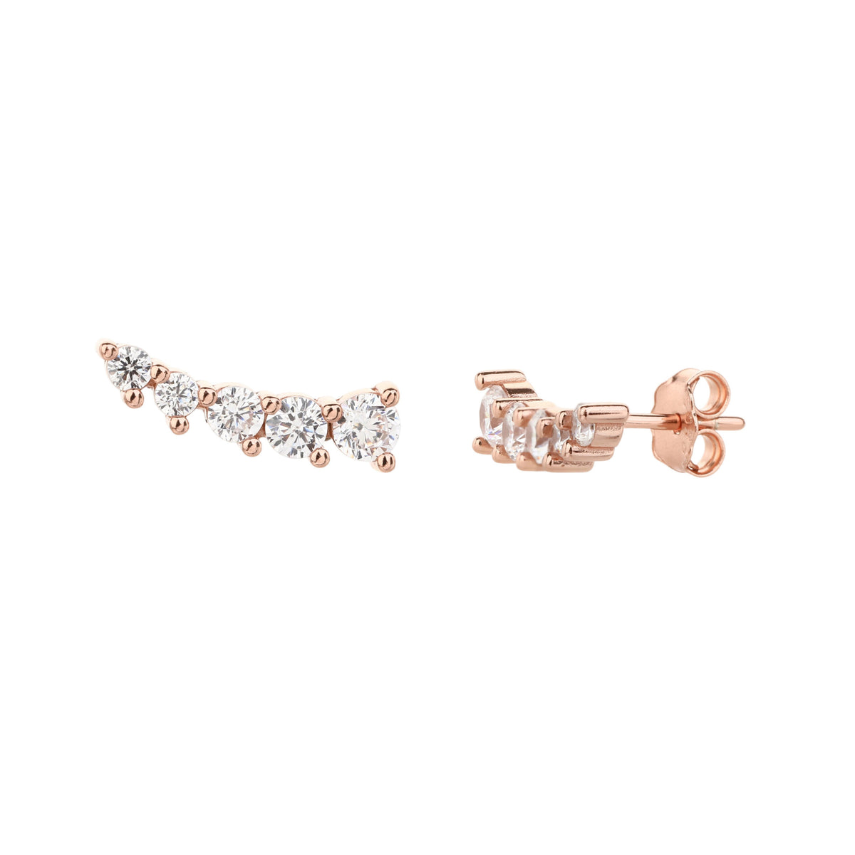 Riva Earrings - ציפוי זהב אדום 14K