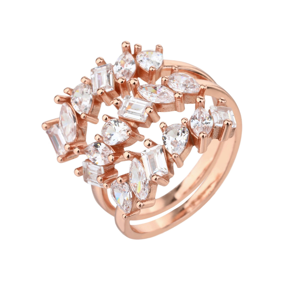 Estelle Ring - ציפוי זהב אדום 14K