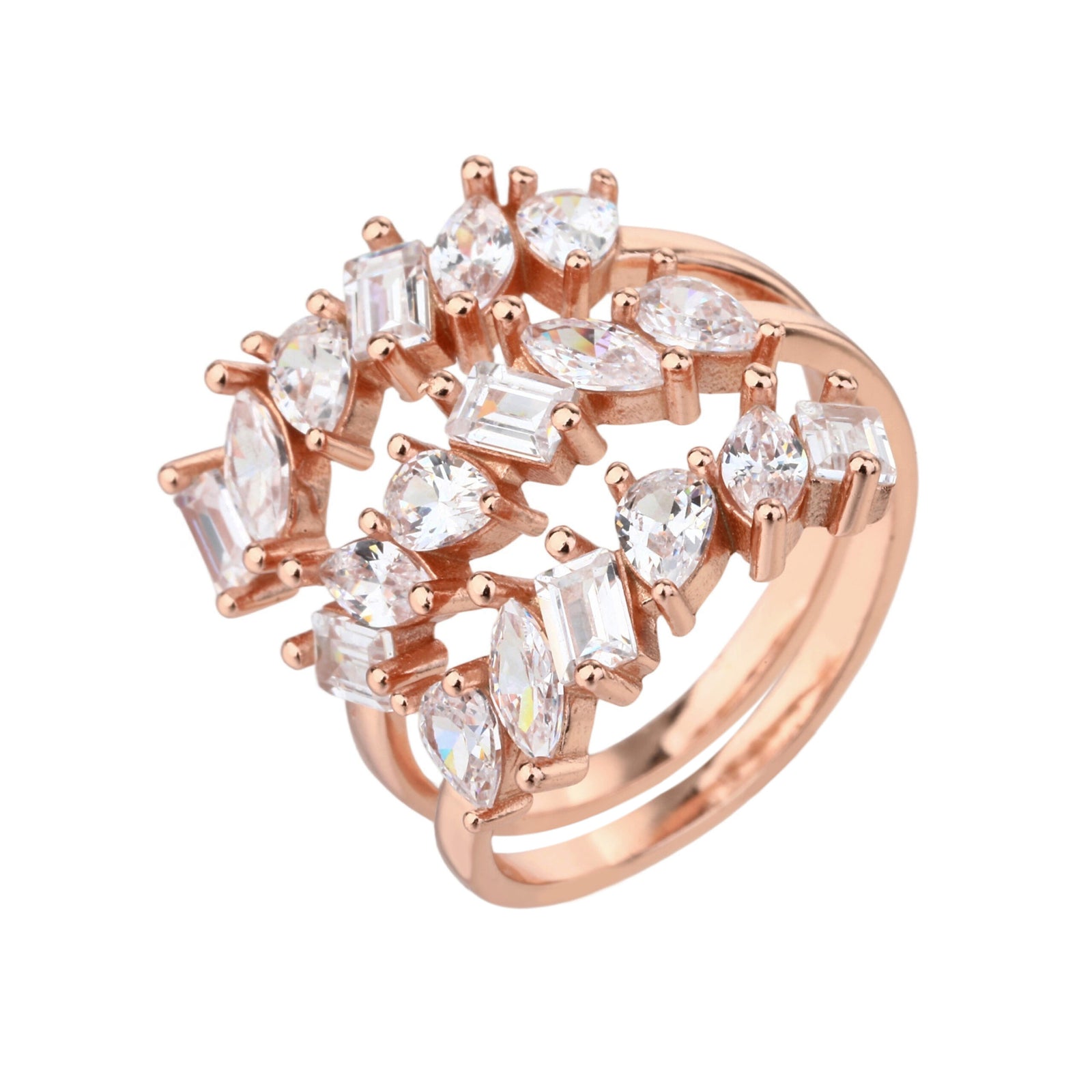 Estelle Ring - ציפוי זהב אדום 14K