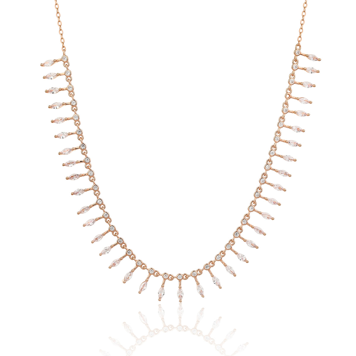 Livia Necklace - ציפוי זהב אדום 14K