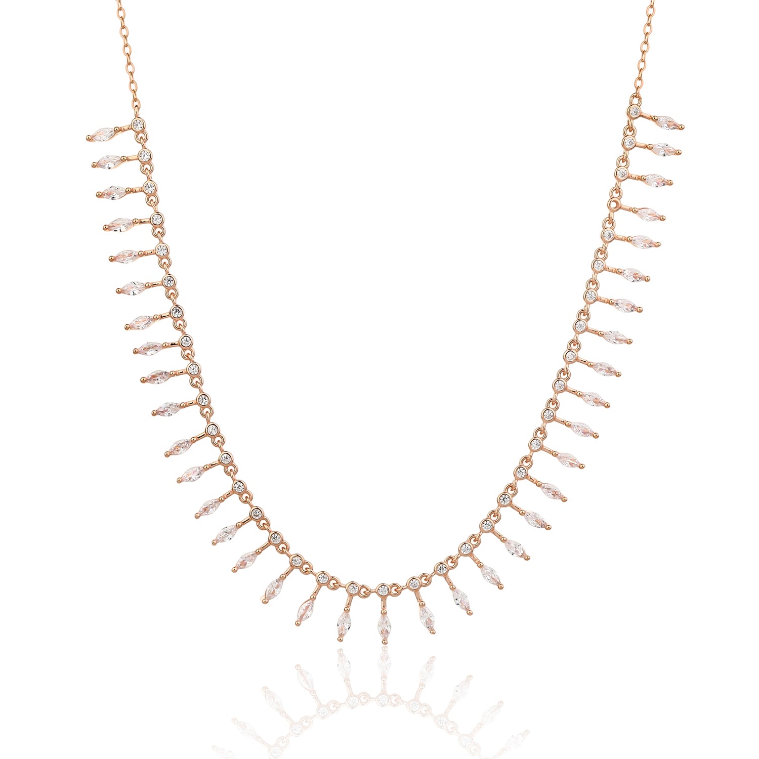 Livia Necklace - ציפוי זהב אדום 14K