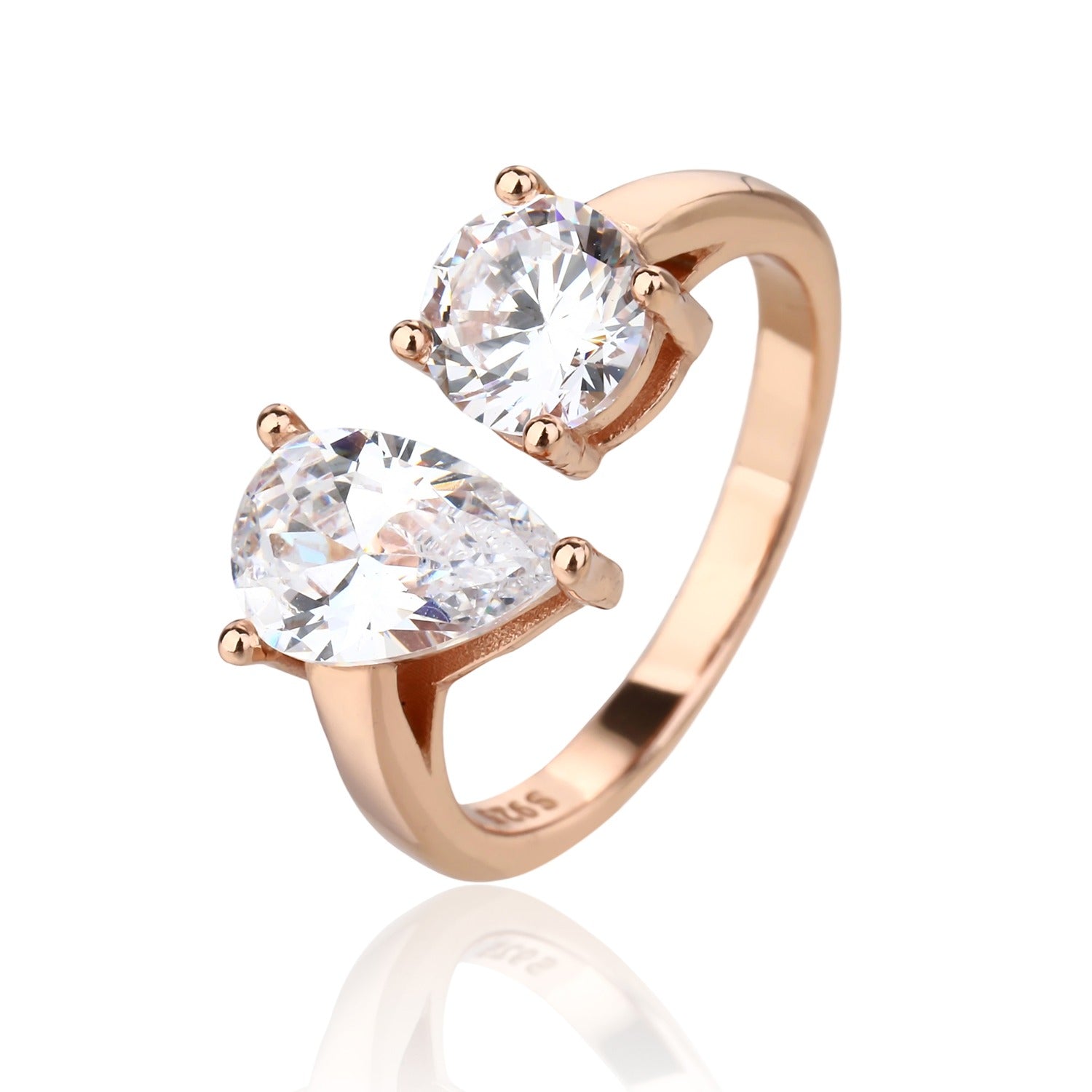 Ruby Ring - ציפוי זהב אדום 14K