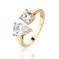Ruby Ring - ציפוי זהב 14K