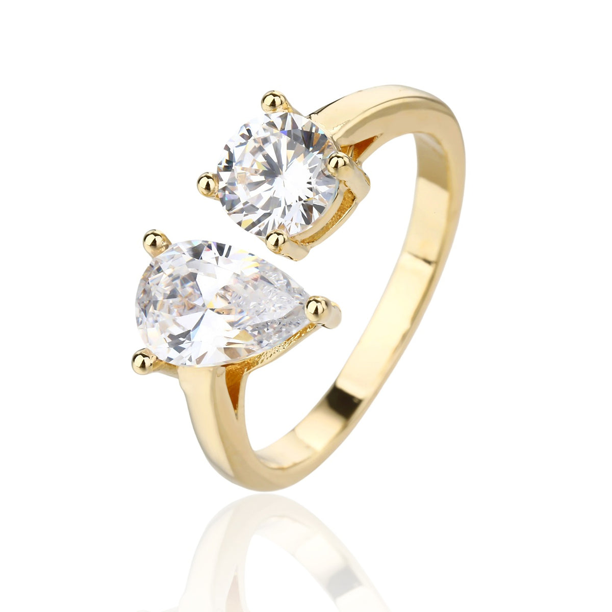 Ruby Ring - ציפוי זהב 14K