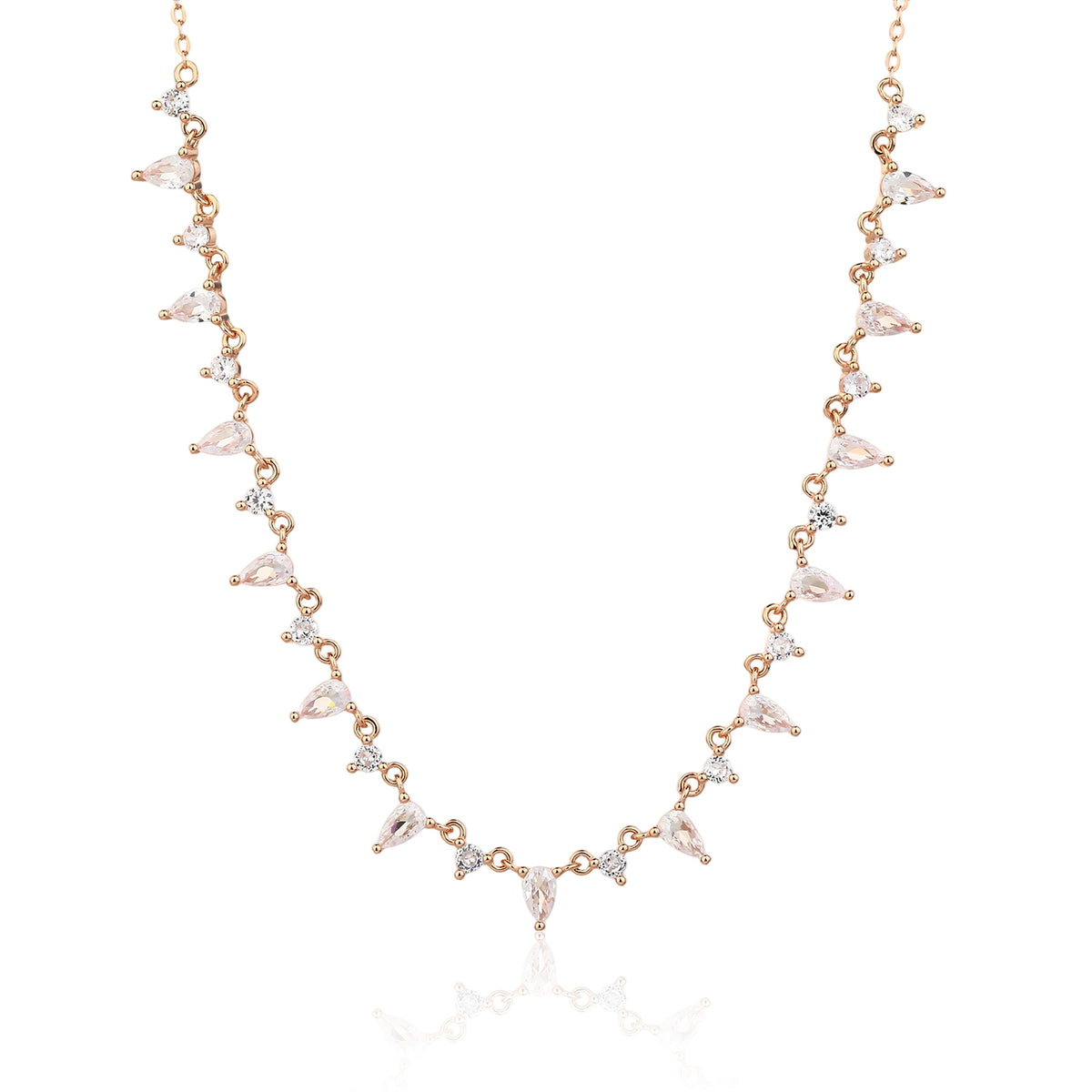 Reina Necklace - ציפוי זהב אדום 14K