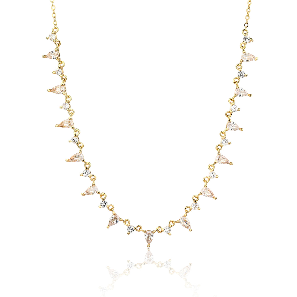Reina Necklace - ציפוי זהב 14K