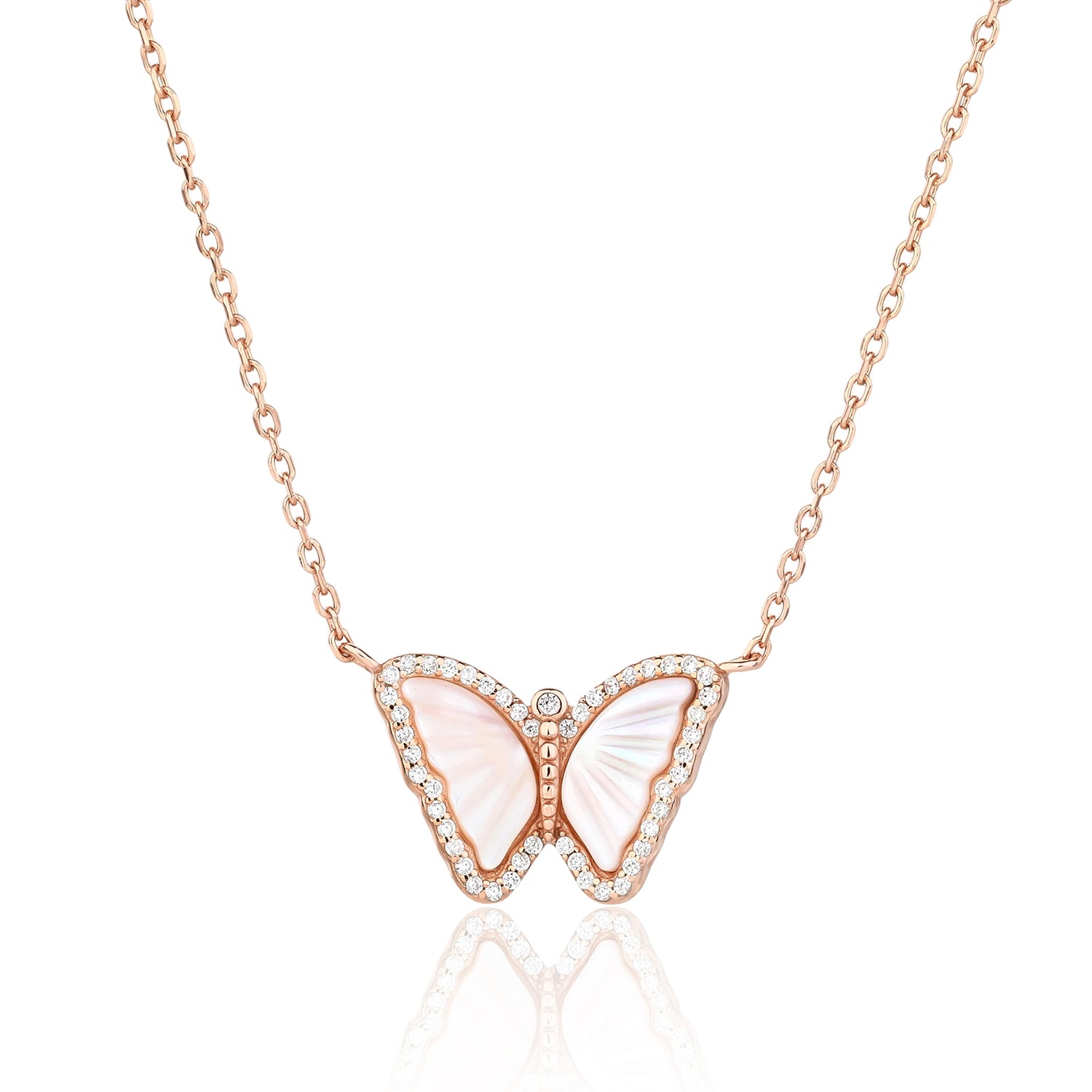 Frankie Necklace - ציפוי זהב אדום 14K