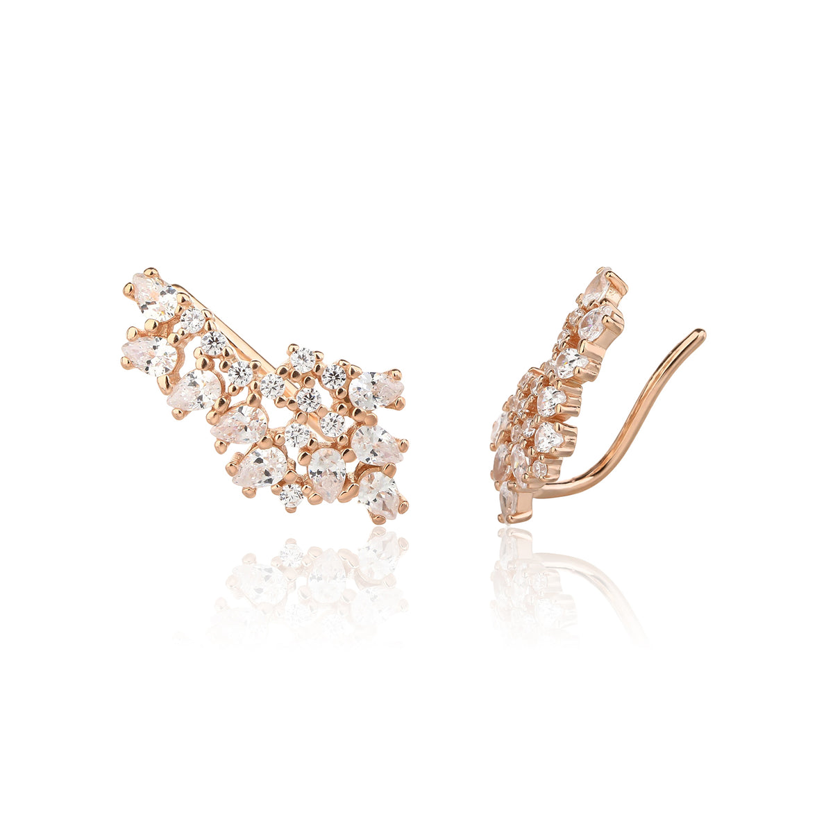 Nori Earrings - ציפוי זהב אדום 14K