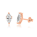 Ines Earrings - ציפוי זהב אדום 14K