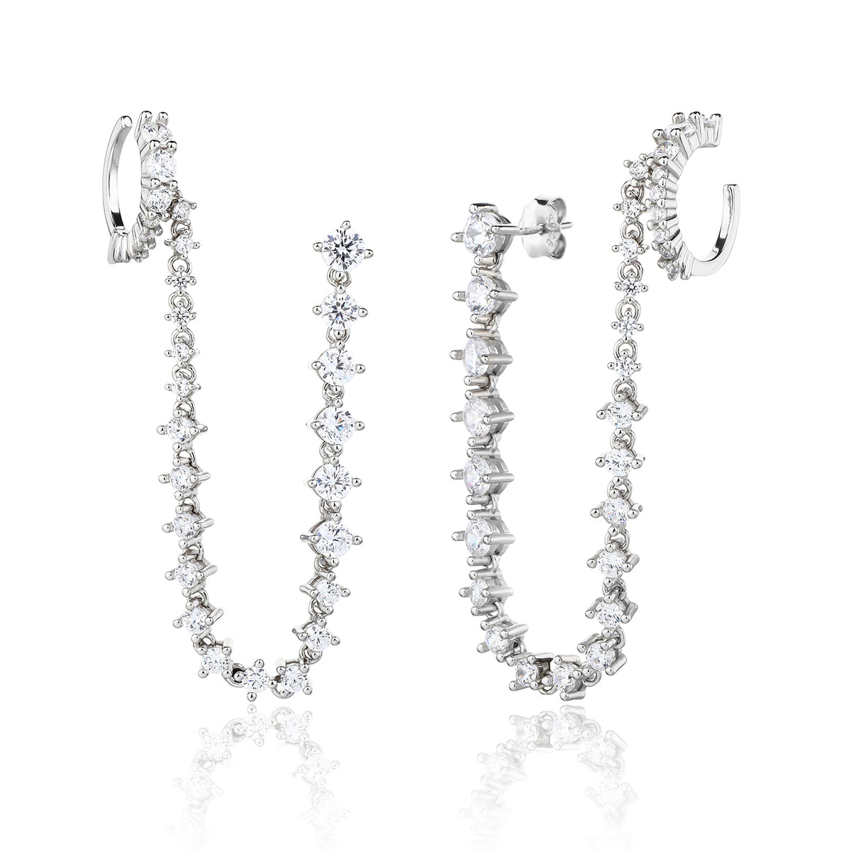 Stella Earrings - כסף אמיתי 925