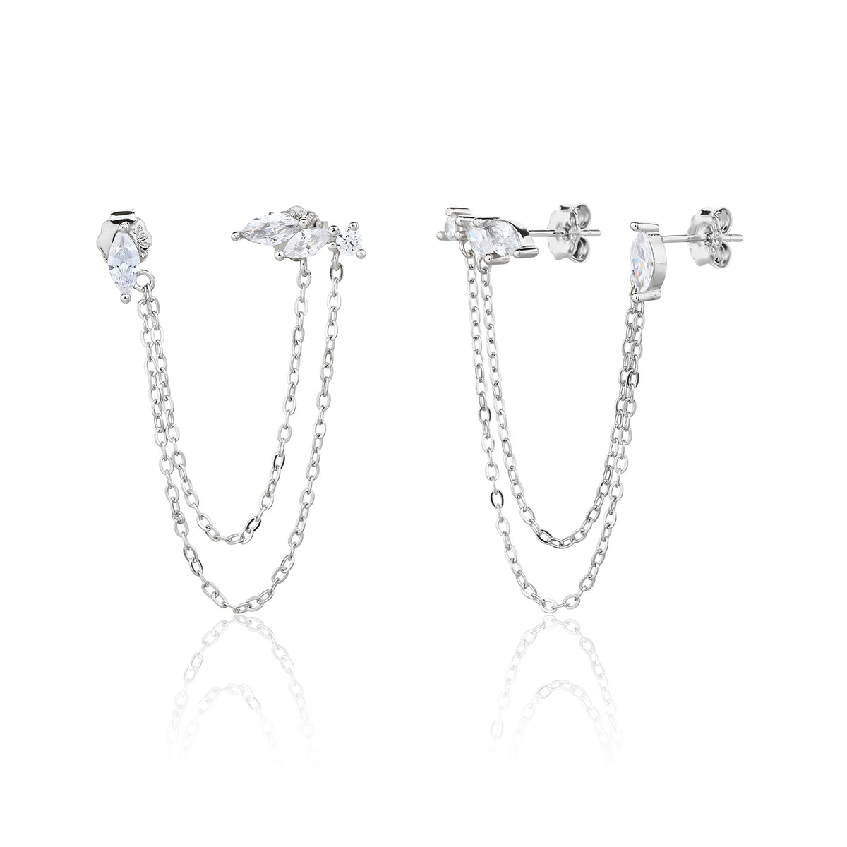 Chloe Earrings - כסף אמיתי 925