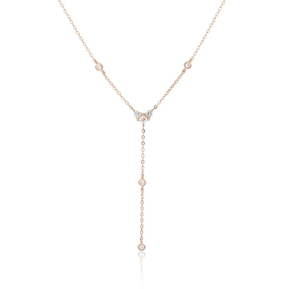 Mabel Necklace  - ציפוי זהב אדום 14K