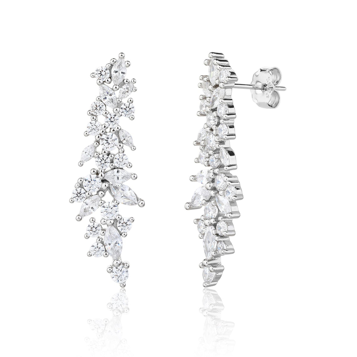 Rue Earrings - כסף אמיתי 925