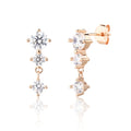 Fleur Earrings - ציפוי זהב אדום 14K