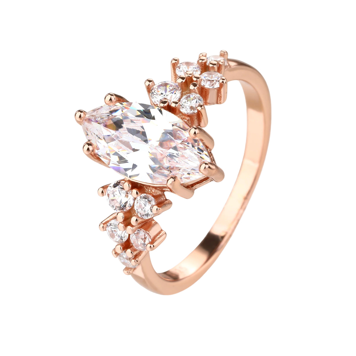 Flora Ring - ציפוי זהב אדום 14K