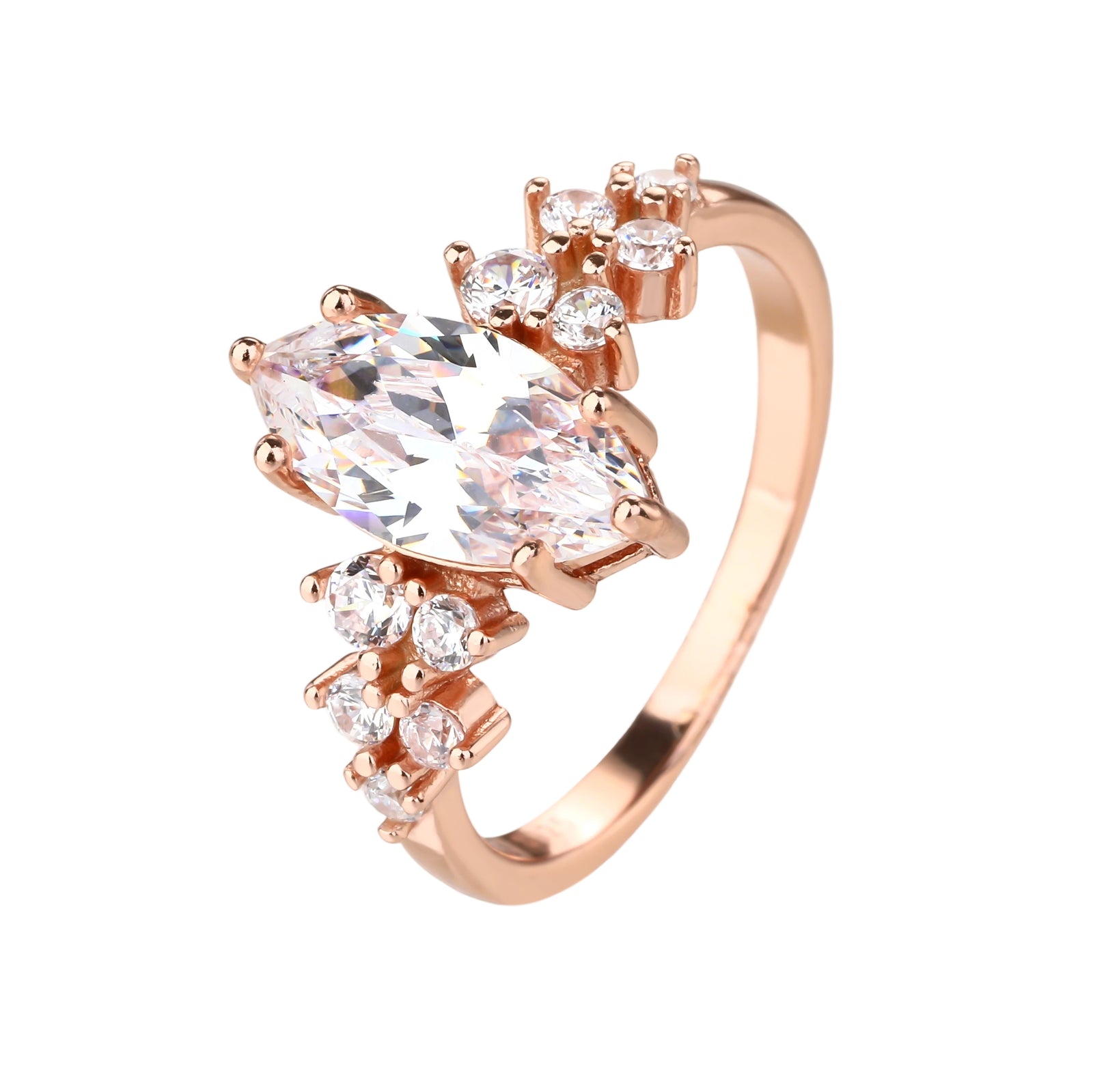 Flora Ring - ציפוי זהב אדום 14K