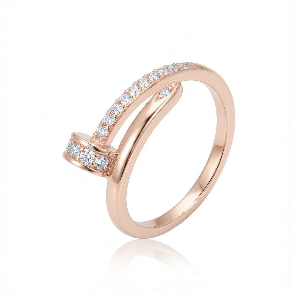 Leni Ring - ציפוי זהב אדום 14K