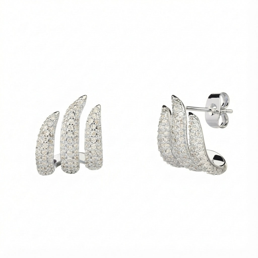 Cora Earrings - כסף אמיתי 925