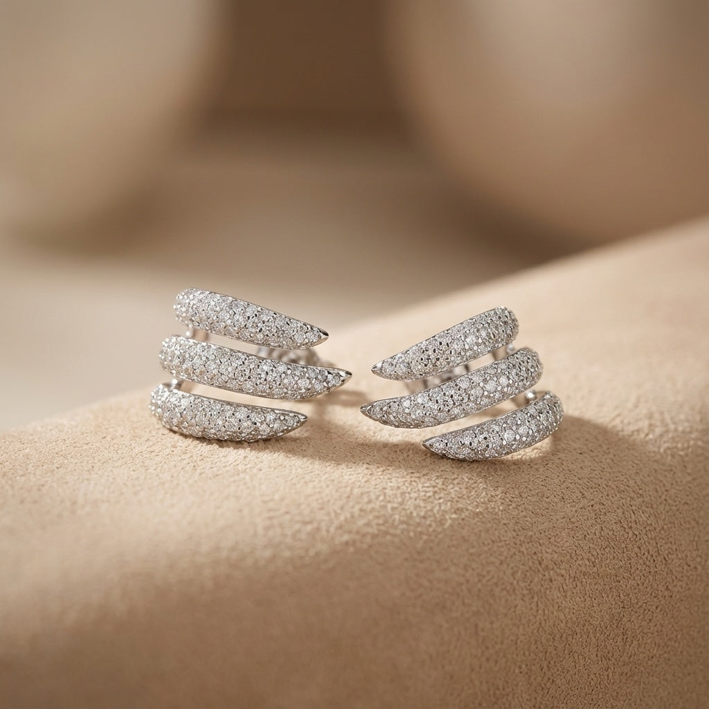 Cora Earrings - כסף אמיתי 925