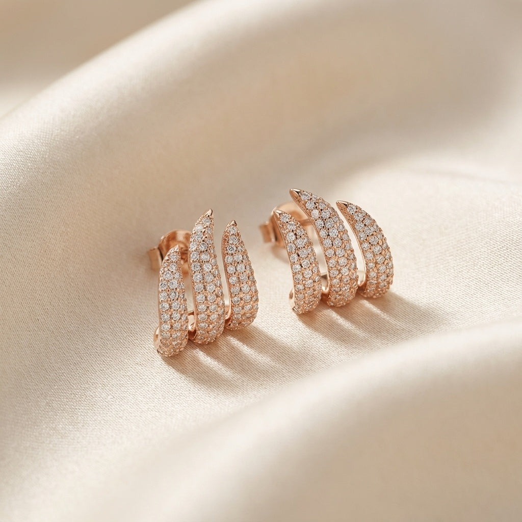 Cora Earrings - כסף אמיתי 925