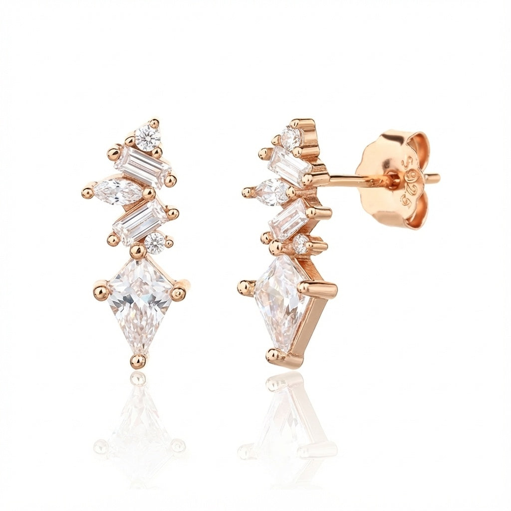 Kiara Earrings - ציפוי זהב אדום 14K