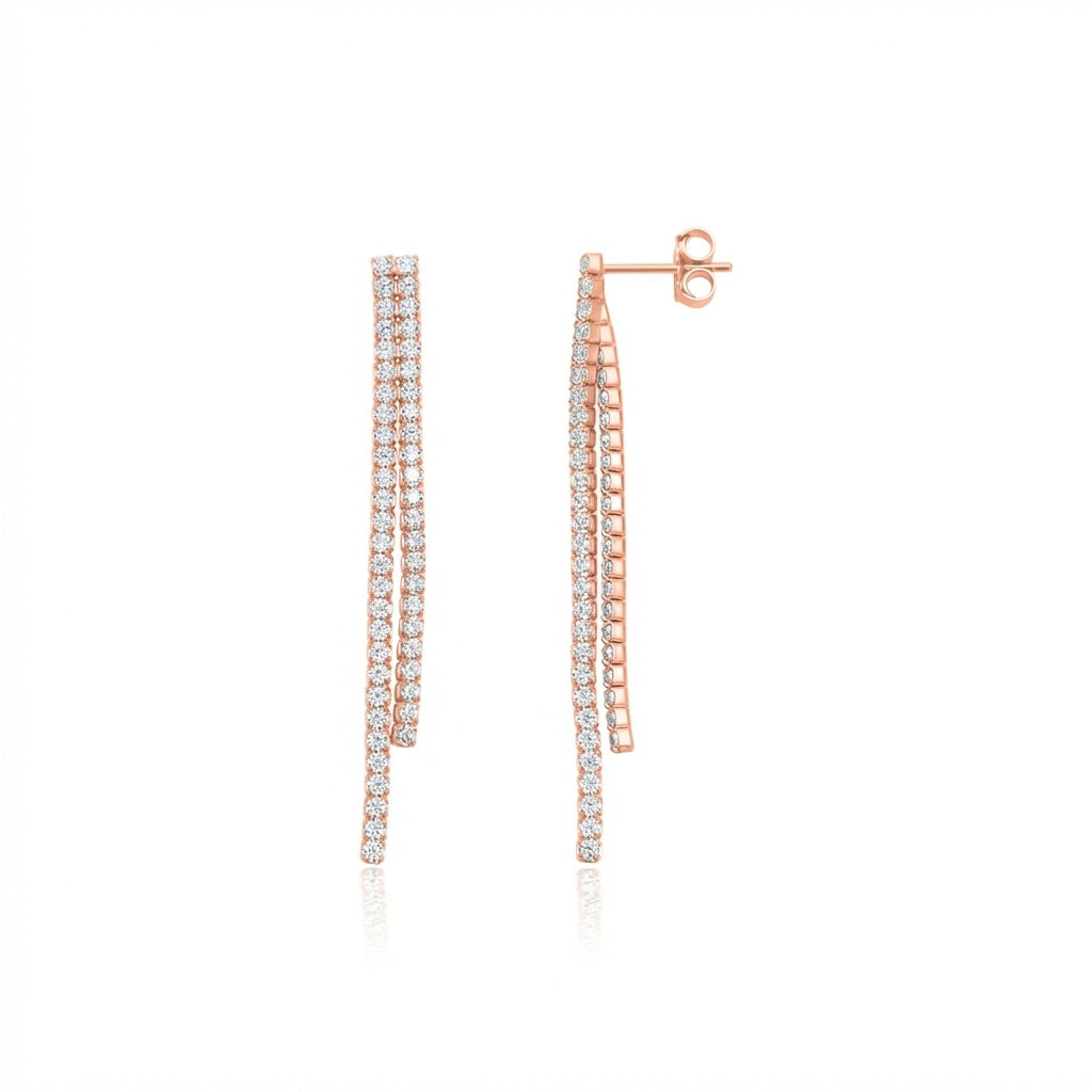 Carys Earrings - ציפוי זהב אדום 14K