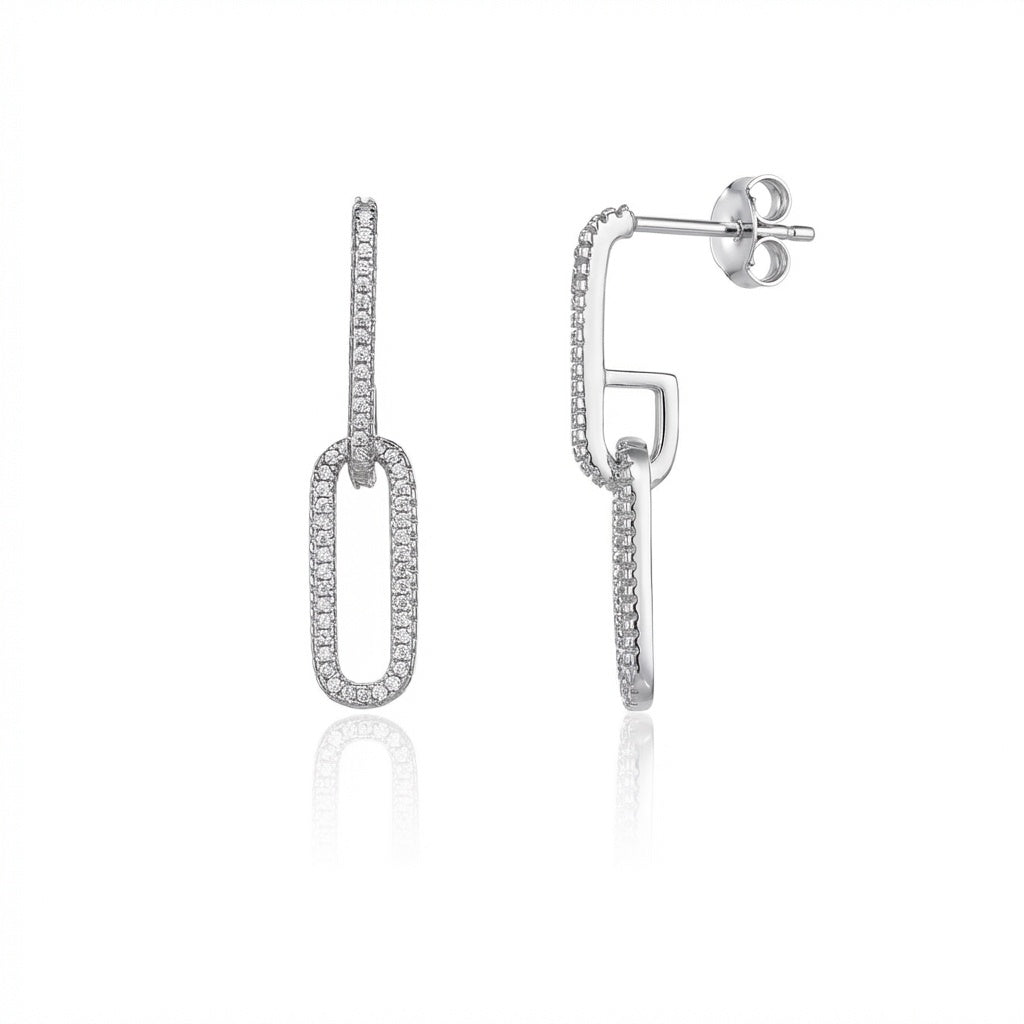 Lucia Earrings - כסף אמיתי 925