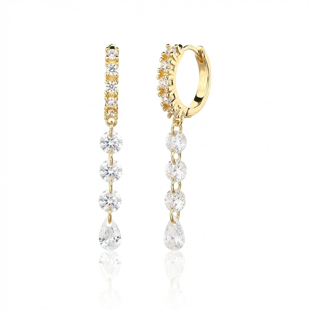 Celia Earrings - ציפוי זהב 14K