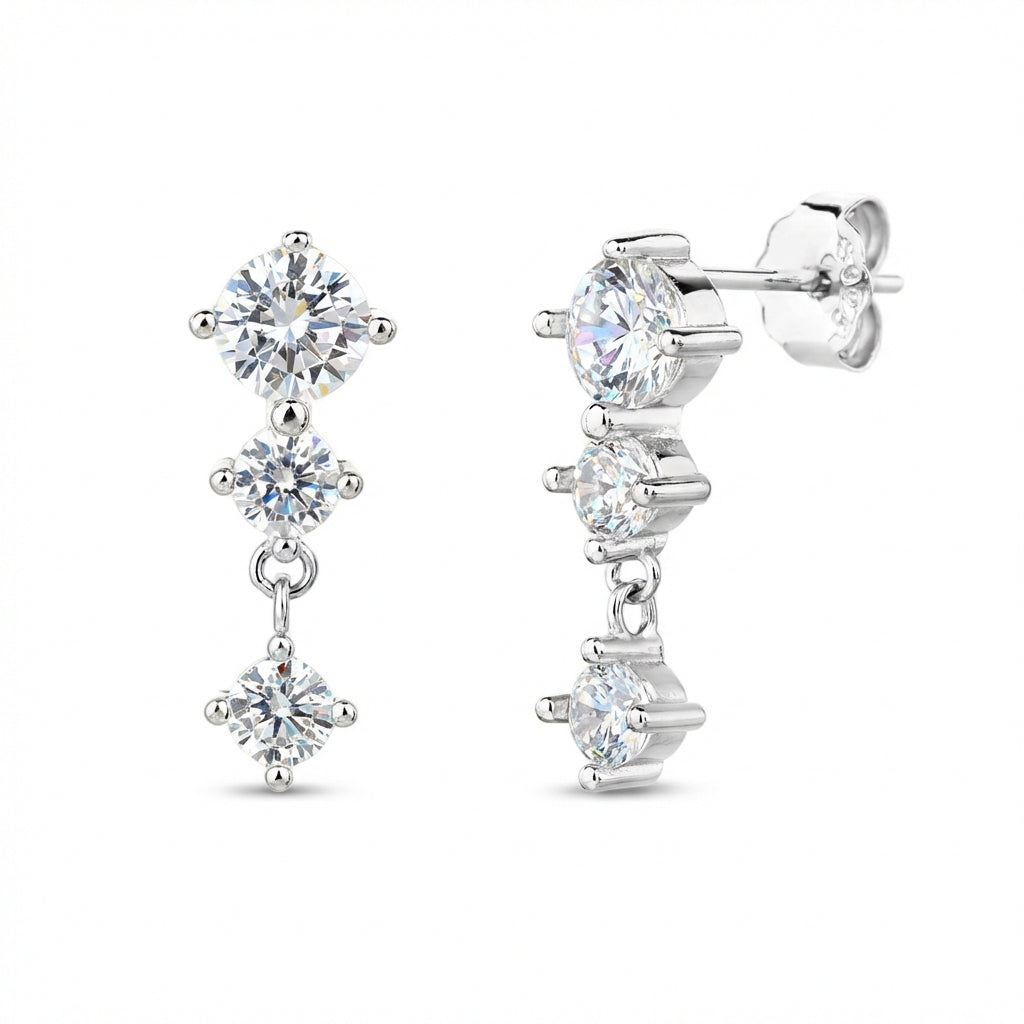 Fleur Earrings - כסף אמיתי 925