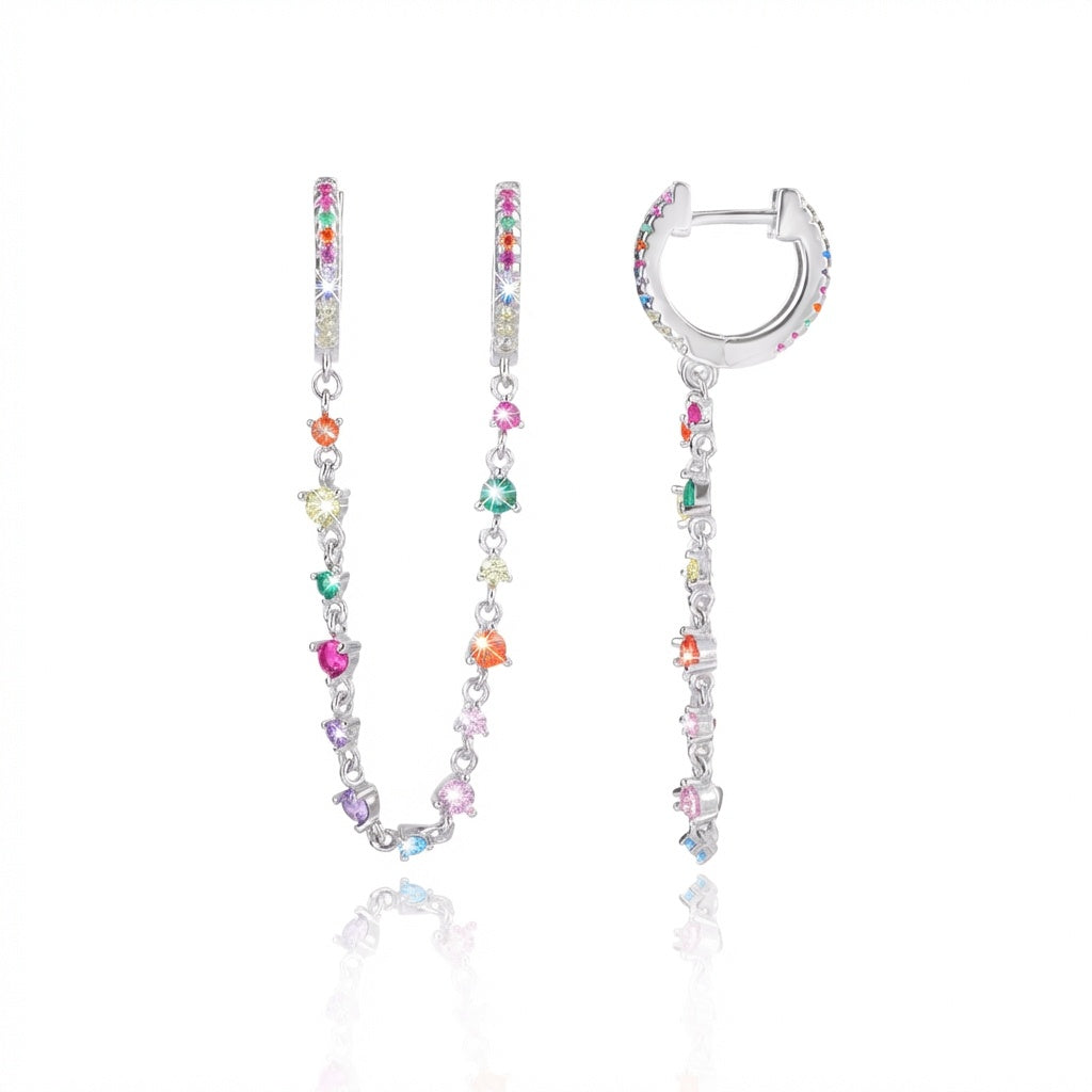 Gaia Earrings - כסף אמיתי 925