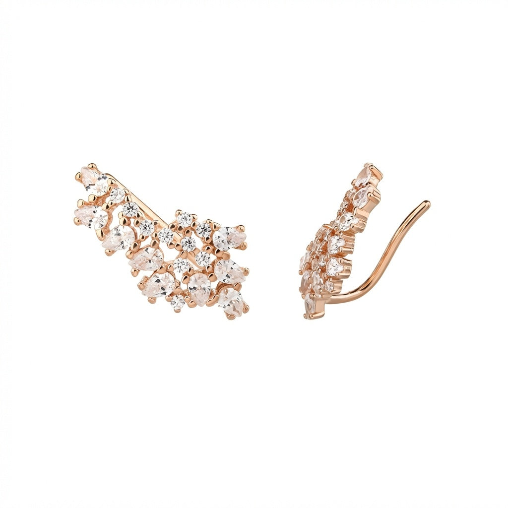 Nori Earrings - ציפוי זהב אדום 14K