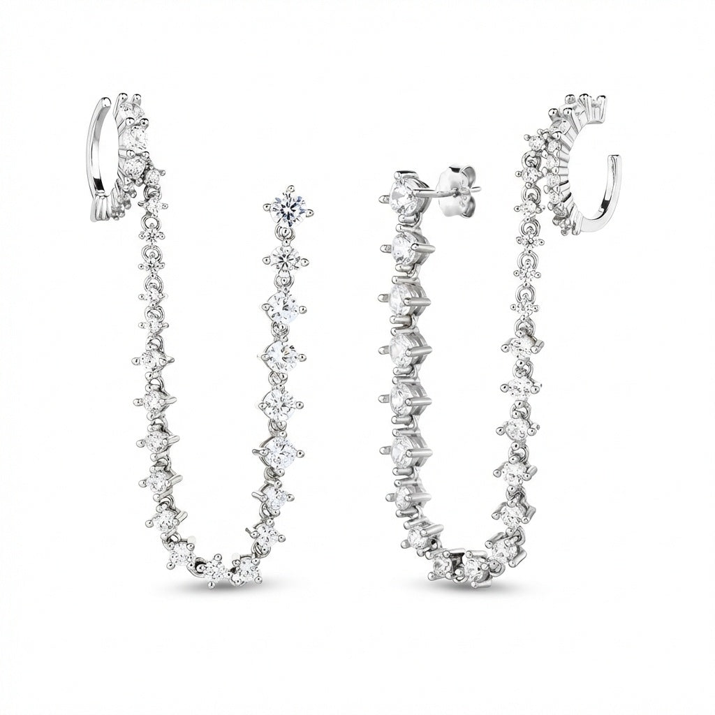 Stella Earrings - כסף אמיתי 925