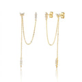 Belle Earrings - ציפוי זהב 14K