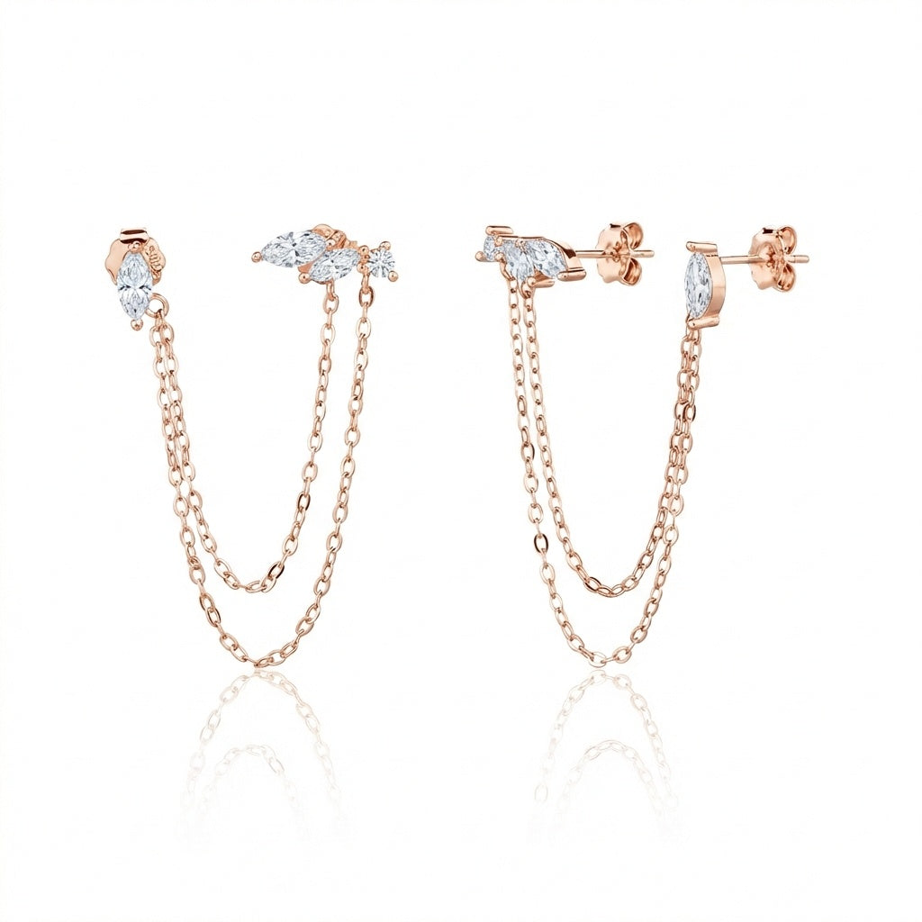Chloe Earrings - ציפוי זהב 14K
