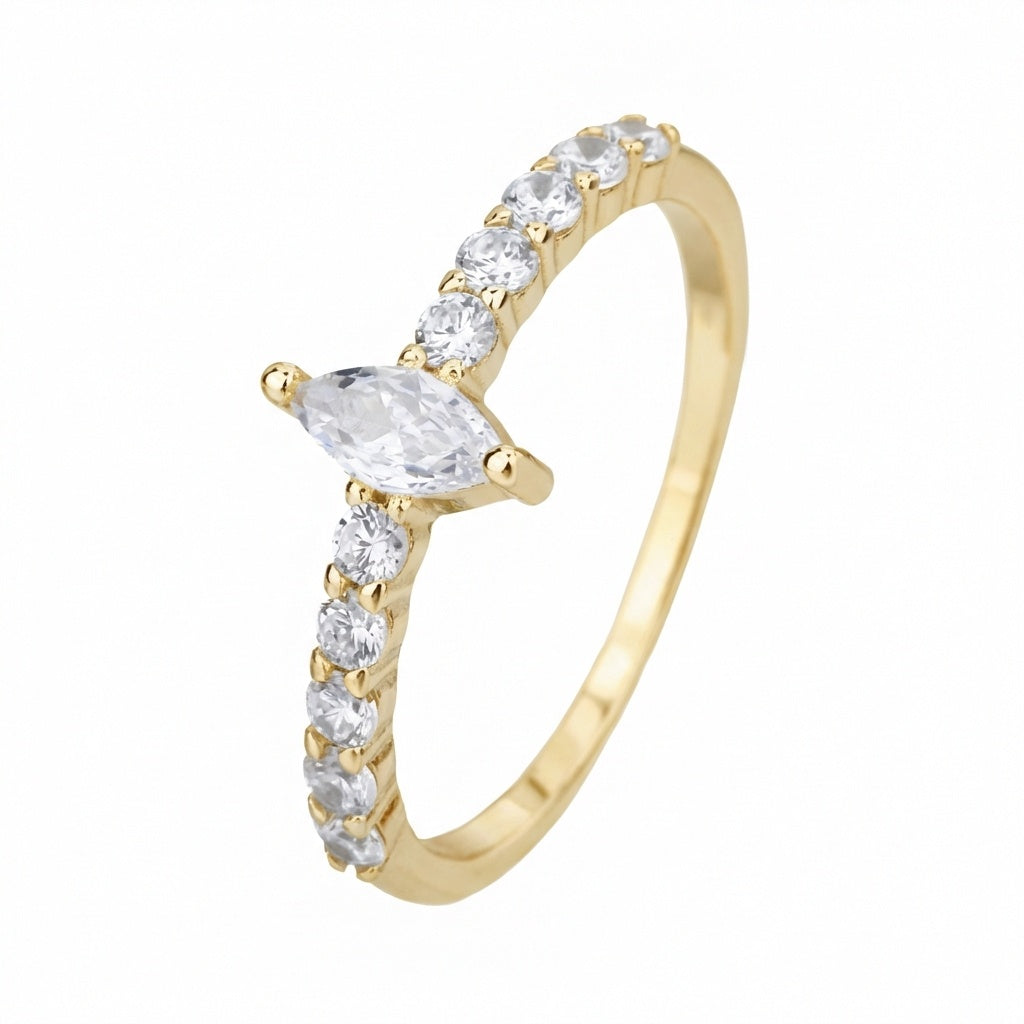 Paris Ring - ציפוי זהב 14K