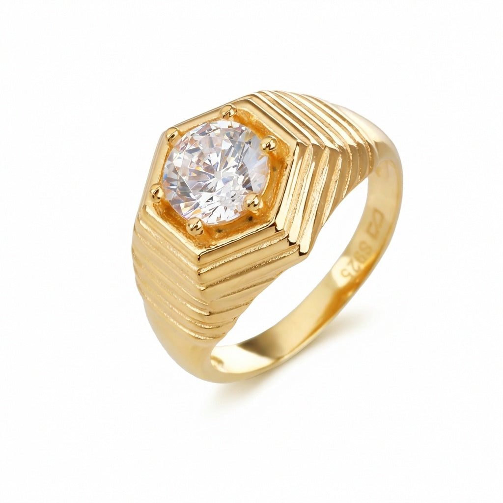 Esme Ring - ציפוי זהב 14K